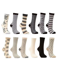 Women's Dress Crew Socks 12 Pack