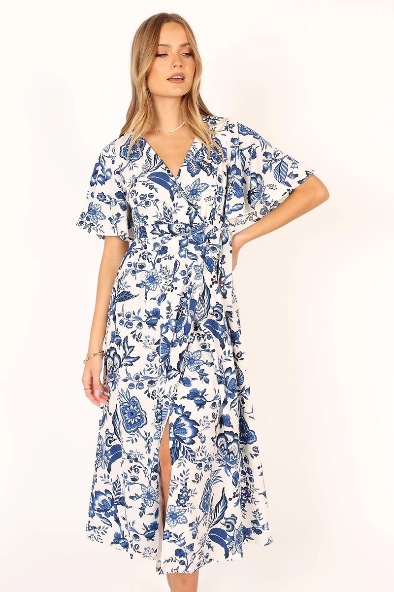 Petal and Pup Womens Kaleen Midi Wrap Dress