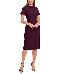 Maggy London Women's Ruffled-Trim Sheath Dress