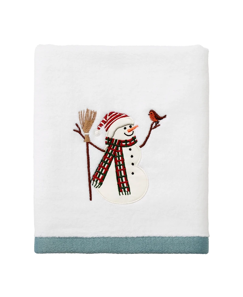 Avanti Snowman Park Cotton Hand Towel, 16" x 28"