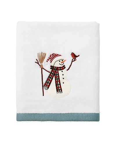 Avanti Snowman Park Cotton Hand Towel, 16" x 28"