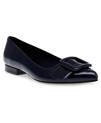 Anne Klein Women's Kalea Pointed Toe Buckle Flats