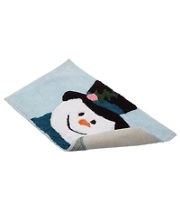 Avanti Snowman Holiday Cotton Bath Rug, 20" x 32"
