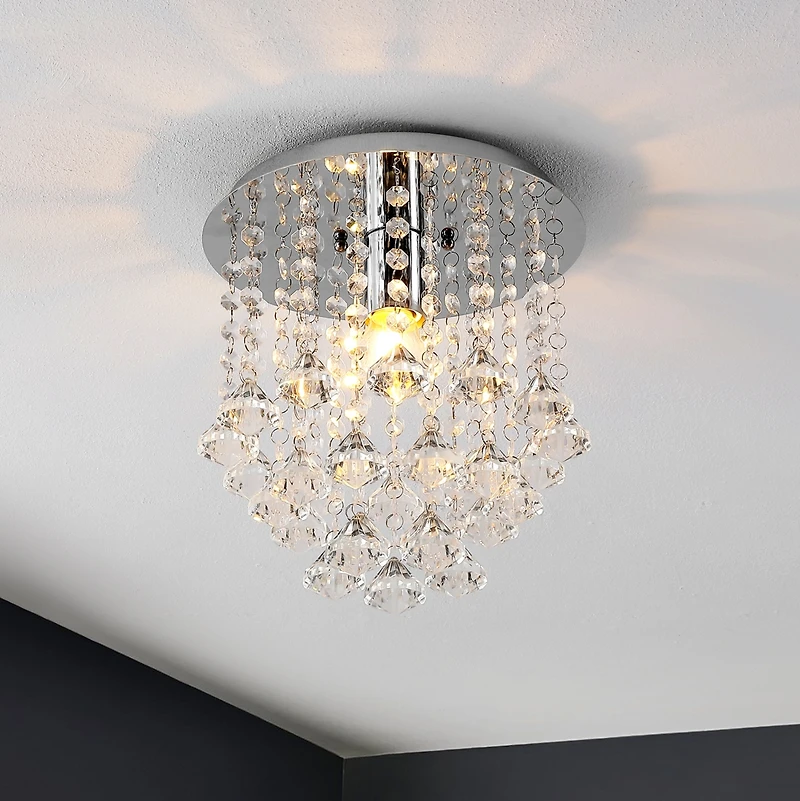 Jonathan Y Lillibet Traditional Transitional Iron Led Semi Flush Mount