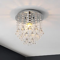 Jonathan Y Lillibet Traditional Transitional Iron Led Semi Flush Mount