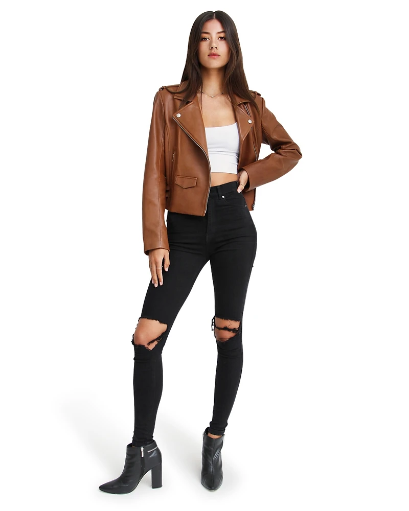 Belle & Bloom Women's Just Friends Leather Jacket