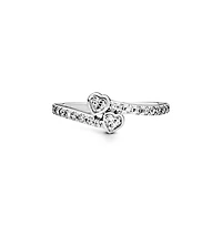 Pandora Cubic Zirconia Moments Two Sparkling Hearts Ring