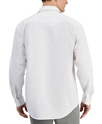 Alfani Men's Regular Fit Covered Placket Tuxedo Shirt, Created for Macy's