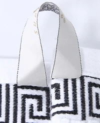 Superior Athens Cotton with Greek Scroll and Floral Pattern, 4 Piece Bath Towel Set