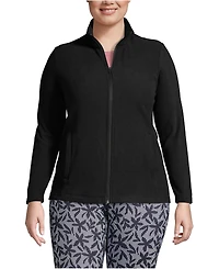 Lands' End Women's Plus Anyweather Fleece Full Zip Jacket