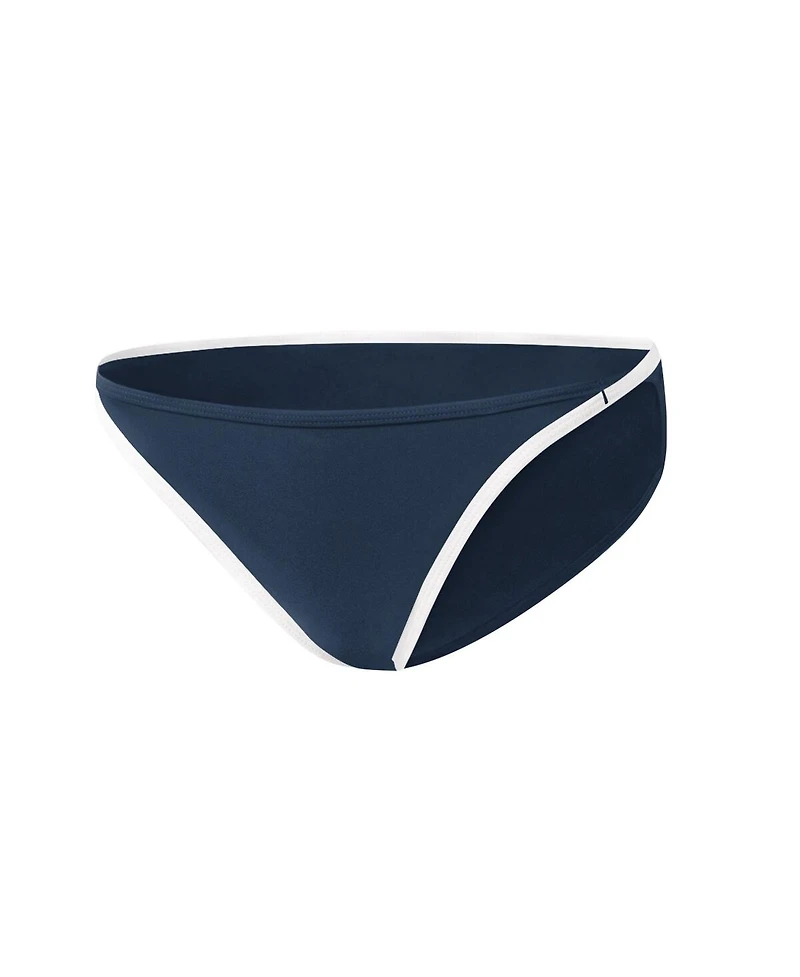 Women's G-iii 4Her by Carl Banks Navy Michigan Wolverines Play Action Bikini Bottoms