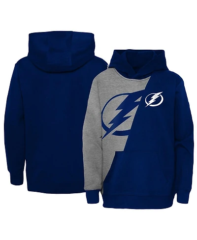 Preschool Boys and Girls Gray, Blue Tampa Bay Lightning Unrivaled Pullover Hoodie