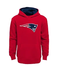 Big Boys Red New England Patriots Prime Pullover Hoodie