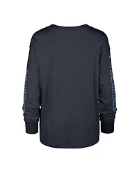 Women's '47 Brand Navy Distressed Tennessee Titans Tom Cat Long Sleeve T-shirt