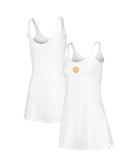 Women's ZooZatz White Clemson Tigers Logo Scoop Neck Dress