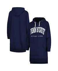 Women's Gameday Couture Navy Penn State Nittany Lions Take a Knee Raglan Hooded Sweatshirt Dress