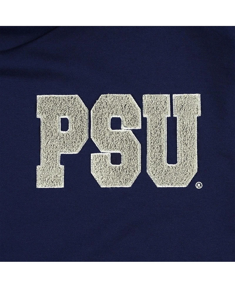 Women's Gameday Couture Navy, Black Penn State Nittany Lions Matchmaker Diagonal Cowl Pullover Hoodie