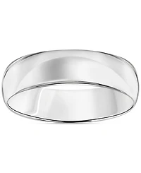 Men's Polished Comfort Fit Wedding Band in Platinum