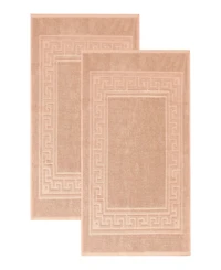 Superior Cotton Greek Key Infinity Border 2-Pc. Bath Rug Set