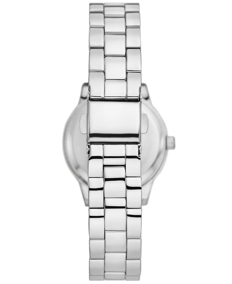 Folio Women's Quartz Three Hand Silver-Tone Alloy Watch 30mm, Gift Set