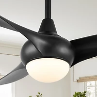 Jonathan Y Aviator Coastal Retro Iron/Plastic Swirl Integrated Led Ceiling Fan