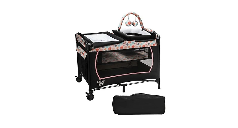 4-in-1 Convertible Portable Baby Playard with Changing Station