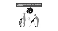 Foldable High chair with Multiple Adjustable Backrest
