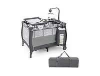 Portable Baby Playard with Changing Table Bassinet and Music Box