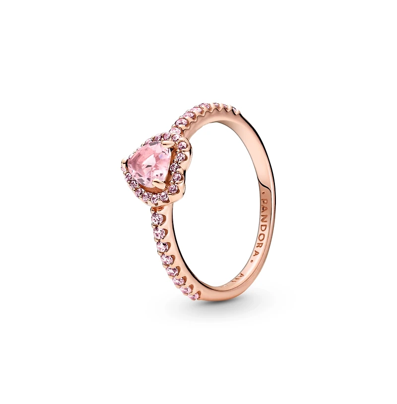 Pandora Cubic Zirconia Timeless Sparkling Elevated Heart Ring