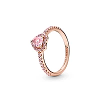 Pandora Cubic Zirconia Timeless Sparkling Elevated Heart Ring