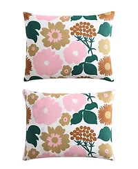 Closeout! Marimekko Pieni Kukkatori Cotton 3 Piece Duvet Cover Set, King