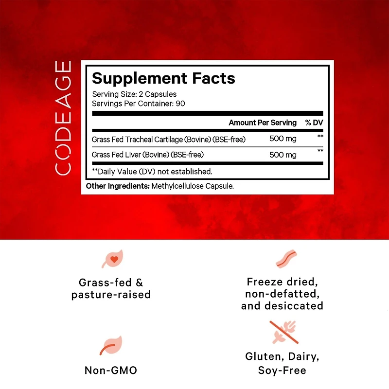 Codeage Grass Fed Beef Cartilage Supplement