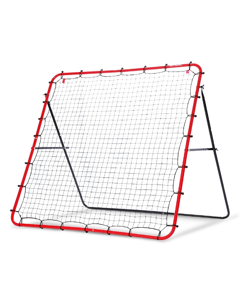 Net Playz Soccer Rebounder, Soccer Gifts, Kids Teens Football Games, Kick back Practice Net for Skill Training, 5' x 5'