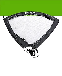 Net Playz Backyard Soccer Goal, Light Up Soccer Goals Gift, Glow in The Dark, Portable Pop-up Football Goals for Kids Teens Youth