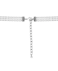 Unwritten Mirrored Layered Chain Y Necklace