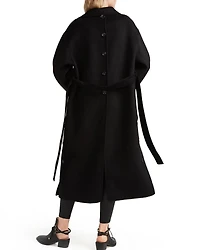 Belle & Bloom Women's Wide Awake Split Hem Overcoat