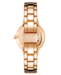 Nine West Women's Quartz Rose Gold-Tone Alloy Link Bracelet Watch