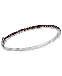 Garnet Bangle Bracelet (2-1/2 ct. t.w.) in Sterling Silver