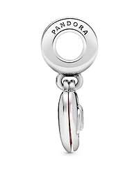Pandora Cubic Zirconia Mom Script Heart Dangle Charm