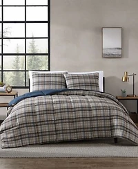 Closeout Eddie Bauer Rugged Plaid Micro Suede Reversible Duvet Cover Sets