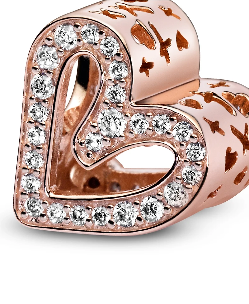 Pandora Cubic Zirconia Sparkling Freehand Heart Charm