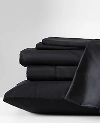 Closeout! Cole New York Solution Solid Microfiber 6-Pc. Sheet Set, King