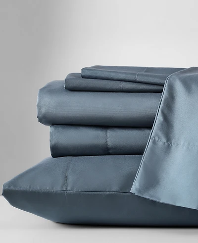 Closeout! Cole New York Solution Solid Microfiber 6-Pc. Sheet Set