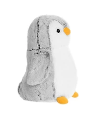 Aurora Medium Gray PomPom Penguin Playful Plush Toy Gray 11.5"