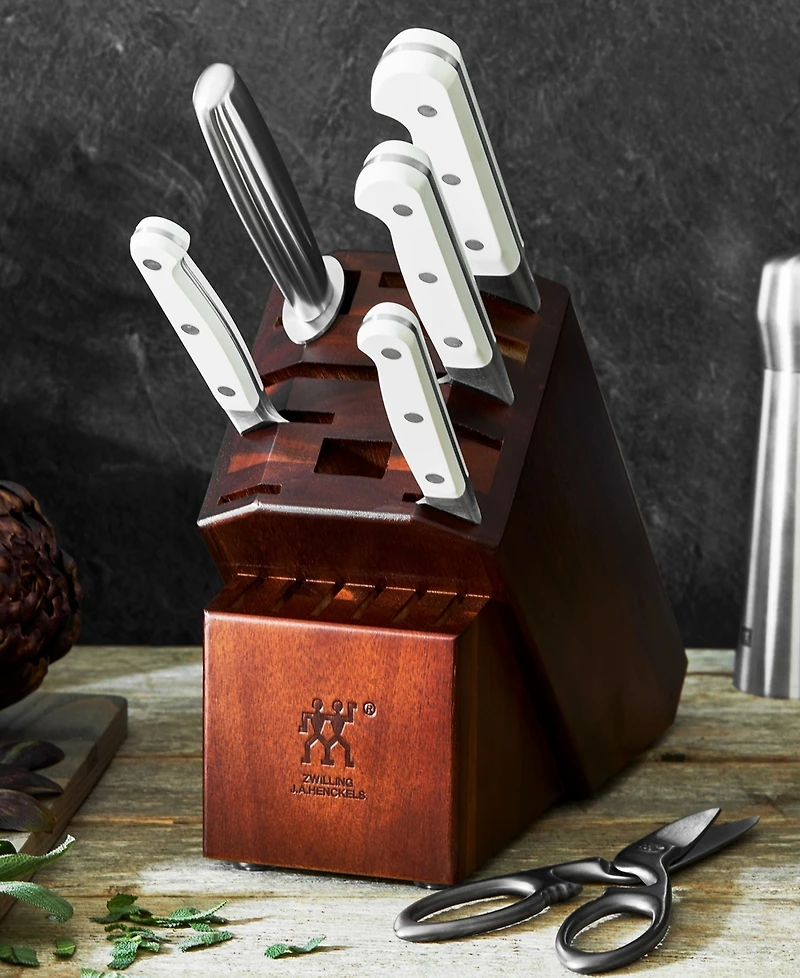 Zwilling Pro Le Blanc 7-Piece Knife Block Set