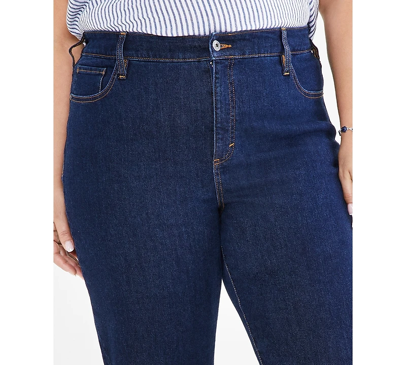 Style & Co Plus High-Rise Straight-Leg Jeans