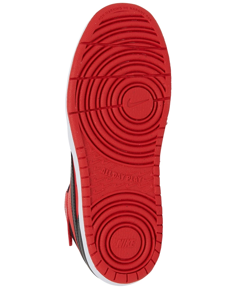 Nike Little Kids Court Borough Mid 2 Adjustable Closure Casual Sneakers from Finish Line