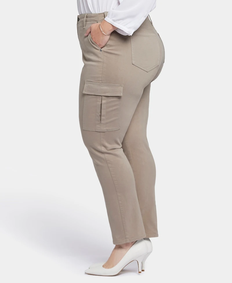 Nydj Plus Size Sheri Slim Cargo Jeans
