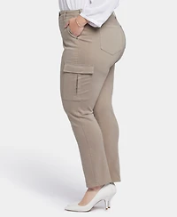 Nydj Plus Size Sheri Slim Cargo Jeans