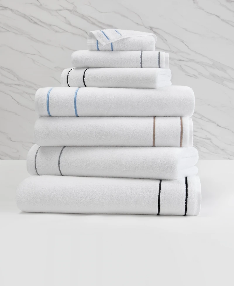 Cassadecor Bowery Stripe Cotton Wash Towel, 13" x